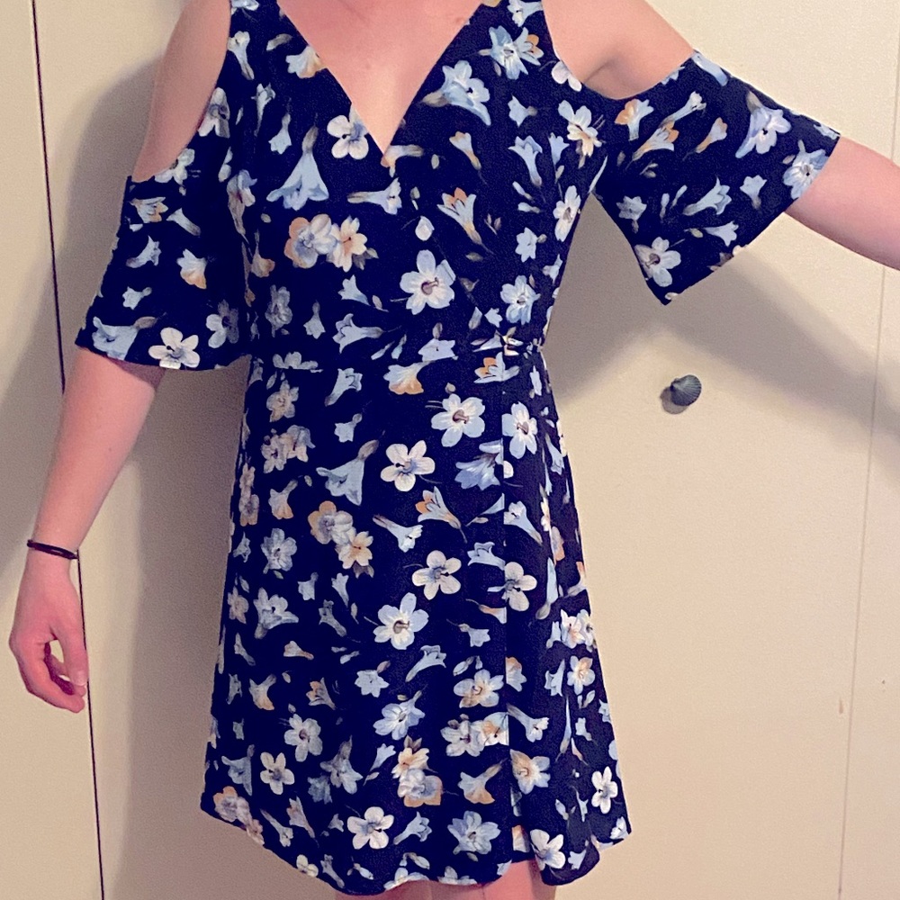 Floral wrap dress